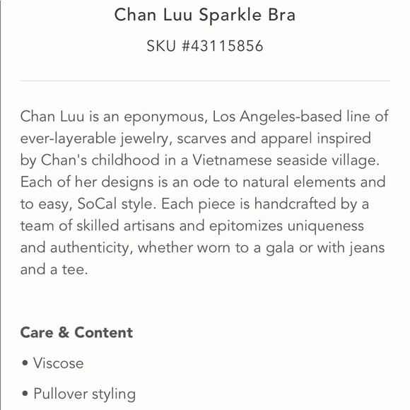 Anthropologie Sparkle T Back Bra - Picture 4 of 5